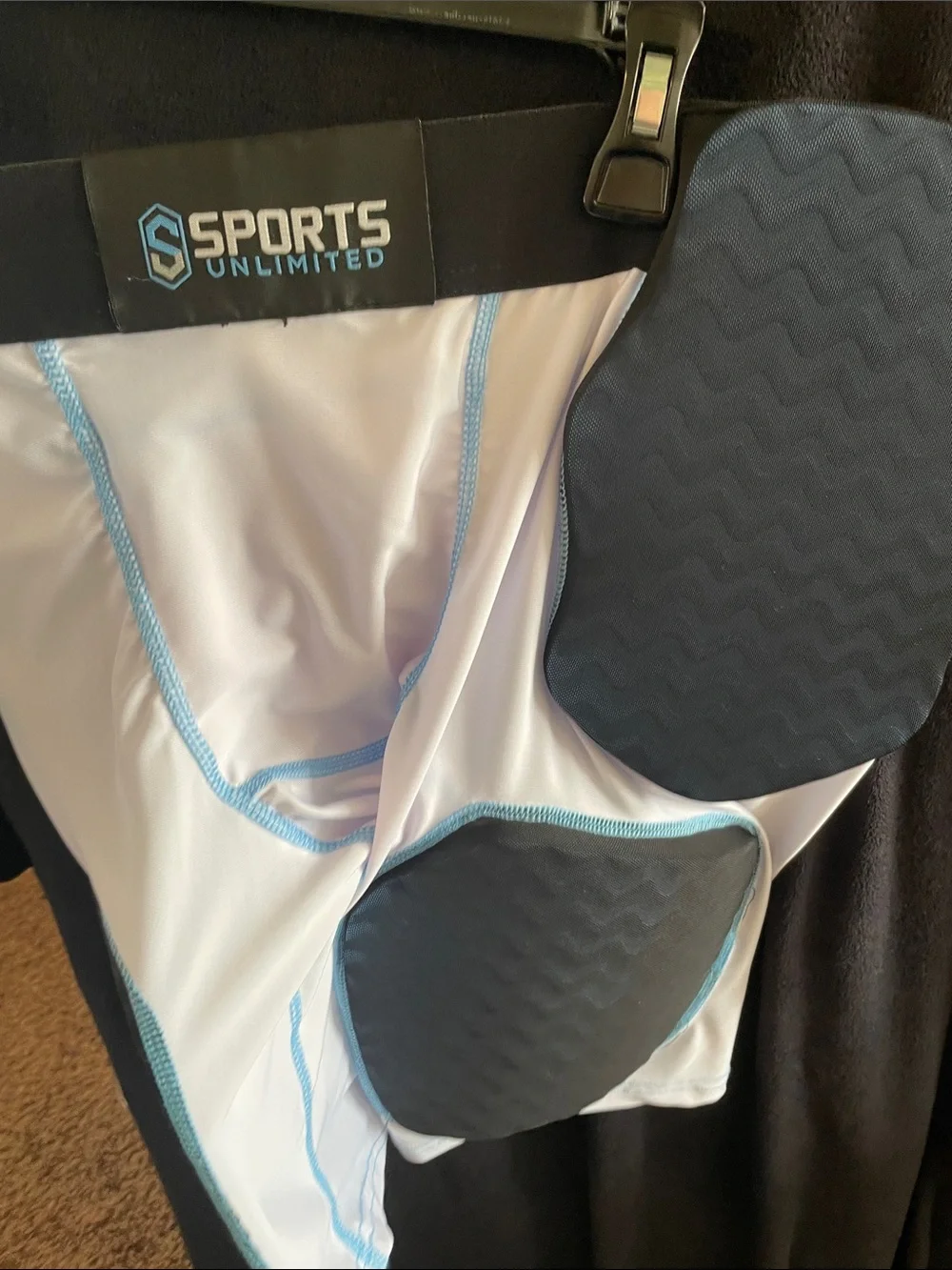 Mens football compression shorts